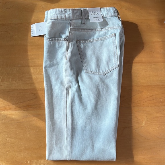 ZARA Straight Leg Jeans NEW - Picture 5 of 6